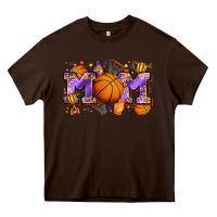 Chocolate Brown mom basketball Heavy Core Tee - Zillion Design Studio