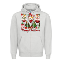 Dove Grey merry christmas wine and cocktails Zipper Hoodie - MaliasSmallBusiness