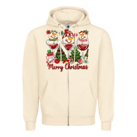 Sandshell merry christmas wine and cocktails Zipper Hoodie - MaliasSmallBusiness