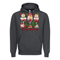 Smoke merry christmas wine and cocktails Zipper Hoodie - MaliasSmallBusiness
