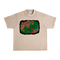 French Oak green buffalo plaid christmas background Urban Heavy Tee - AdoDesignShop
