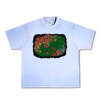 Grape Ice green buffalo plaid christmas background Urban Heavy Tee - AdoDesignShop