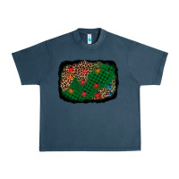 Midnight Navy green buffalo plaid christmas background Urban Heavy Tee - AdoDesignShop