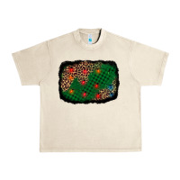 Sandshell green buffalo plaid christmas background Urban Heavy Tee - AdoDesignShop