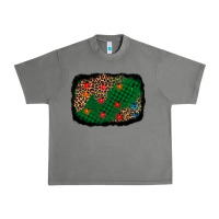 Tornado green buffalo plaid christmas background Urban Heavy Tee - AdoDesignShop