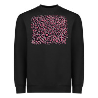 Black pink leopard with pink glitter Heavyweight Sweatshirt - Artiststas