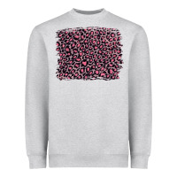 Pink Leopard With Pink Glitter Heavyweight Sweatshirt | Teevron