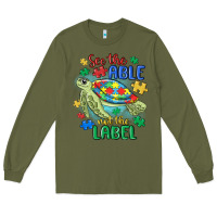 Army Green see the able not the label Long Sleeve Tee - MaliasSmallBusiness