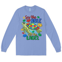 Colony Blue see the able not the label Long Sleeve Tee - MaliasSmallBusiness