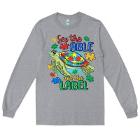 Heather Grey see the able not the label Long Sleeve Tee - MaliasSmallBusiness