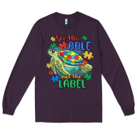 Plum see the able not the label Long Sleeve Tee - MaliasSmallBusiness