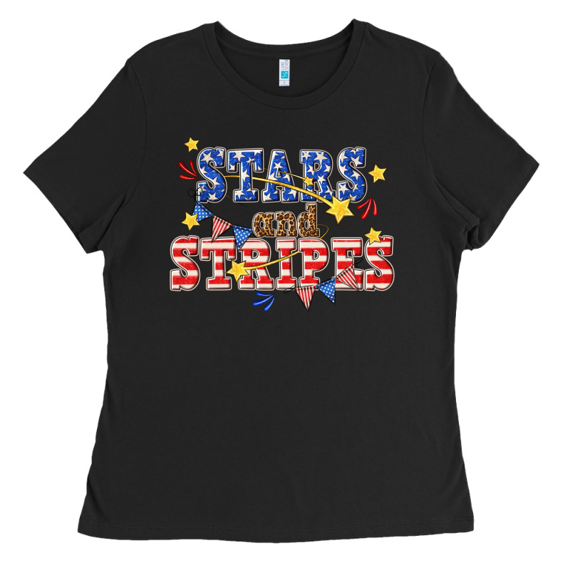 Stars And Striper Billie Wilder Ladies Tee by texasbilliewilder | Teevron