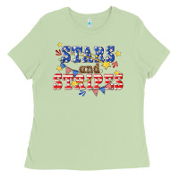 Matcha stars and striper billie wilder Ladies Tee - texasbilliewilder