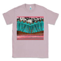 Lilac western fringe cowhide leopard Classic Tee - BarkalooDesign