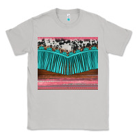 Moon Dust western fringe cowhide leopard Classic Tee - BarkalooDesign