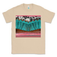 Mushroom western fringe cowhide leopard Classic Tee - BarkalooDesign