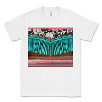 White western fringe cowhide leopard Classic Tee - BarkalooDesign