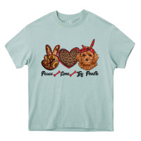 Peace Love Toy Poodle Heavy Core Tee | Teevron