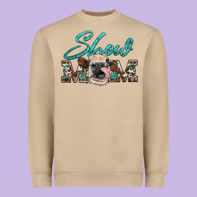 Show Mom Aztec Cowhide Heifer Heavyweight Sweatshirt Designed By Artiststas