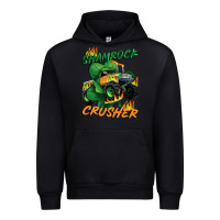 Black Shamrock crusher St. Patrick's Day Urban Hoodie - CowGirlArtShop