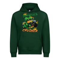 Forest Green Shamrock crusher St. Patrick's Day Urban Hoodie - CowGirlArtShop