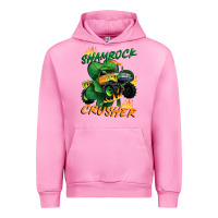Fuchsia Pink Shamrock crusher St. Patrick's Day Urban Hoodie - CowGirlArtShop