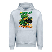Heather Grey Shamrock crusher St. Patrick's Day Urban Hoodie - CowGirlArtShop