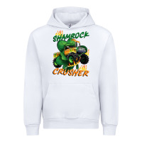 White Shamrock crusher St. Patrick's Day Urban Hoodie - CowGirlArtShop