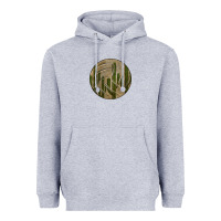 Heather Grey Old Cactus Vintage Volleyball Heavyweight Hoodie - Bettercallsaul
