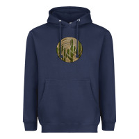 Navy Old Cactus Vintage Volleyball Heavyweight Hoodie - Bettercallsaul