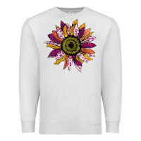 Oatmeal Heather sunflower png Premium Sweatshirt - Bettercallsaul