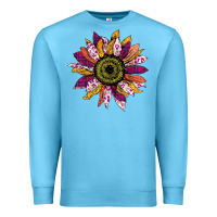 Ocean Blue sunflower png Premium Sweatshirt - Bettercallsaul