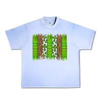 Grape Ice Western St. Patrick's Shamrock Cross Leopard Brushstroke Urban Heavy Tee - Artiststas