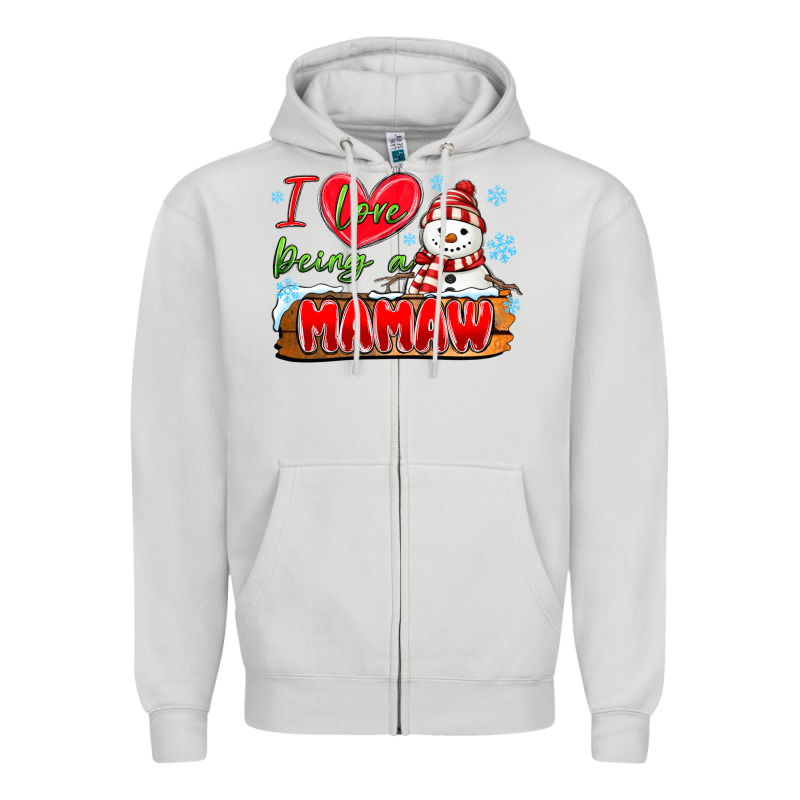 I Love Being A Mamaw Zipper Hoodie by MaliasSmallBusiness | Teevron