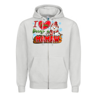 Dove Grey i love being a mamaw Zipper Hoodie - MaliasSmallBusiness