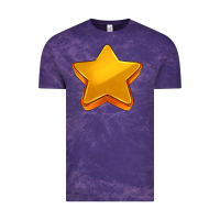 Cloud Purple 3d golden stars Vintage Tee - AdoDesignShop
