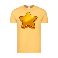 Vintage Mustard 3d golden stars Vintage Tee - AdoDesignShop