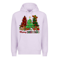 Lilac merry christmas trees Premium Hoodie - NancyCooperArtShop