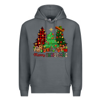 Rock merry christmas trees Premium Hoodie - NancyCooperArtShop