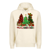 Tofu merry christmas trees Premium Hoodie - NancyCooperArtShop