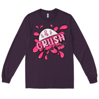 Plum crush breast cancer Long Sleeve Tee - MaliasSmallBusiness