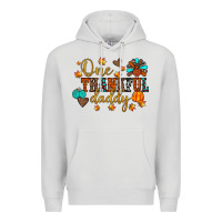 Dove Grey one thankful daddy Premium Hoodie - JahusDesignShop