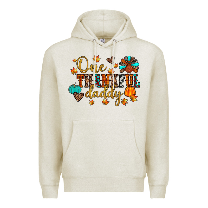 One Thankful Daddy Premium Hoodie by JahusDesignShop | Teevron