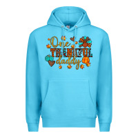 Ocean Blue one thankful daddy Premium Hoodie - JahusDesignShop