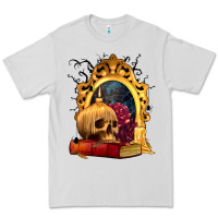 Dove Grey Halloween Skull Candles and Roses Premium Tee - texasbilliewilder