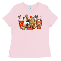 Bubblegum Pink labradoodle coffee cups Ladies Tee - Zillion Design Studio