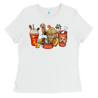 White labradoodle coffee cups Ladies Tee - Zillion Design Studio