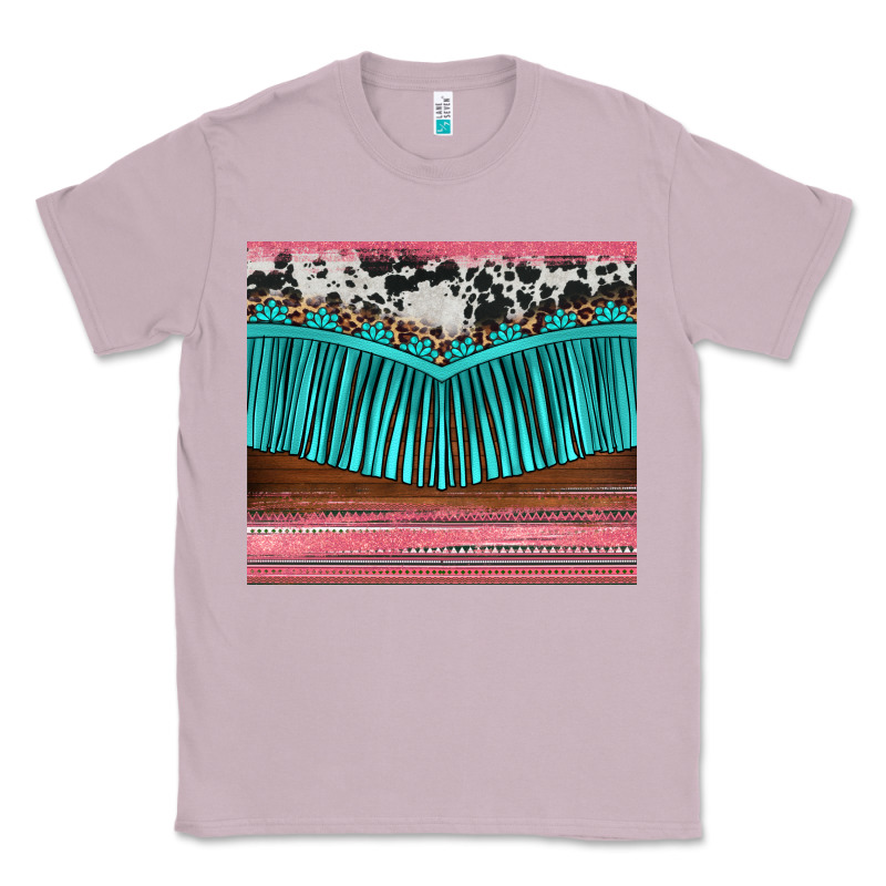Western Fringe Cowhide Leopard Classic Tee by BarkalooDesign | Teevron