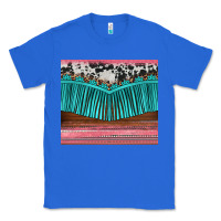 True Royal western fringe cowhide leopard Classic Tee - BarkalooDesign