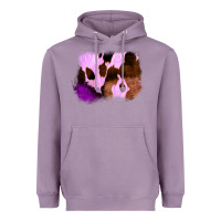 Lavender Purple Western Wood Cowhide Frame Heavyweight Hoodie - Bettercallsaul